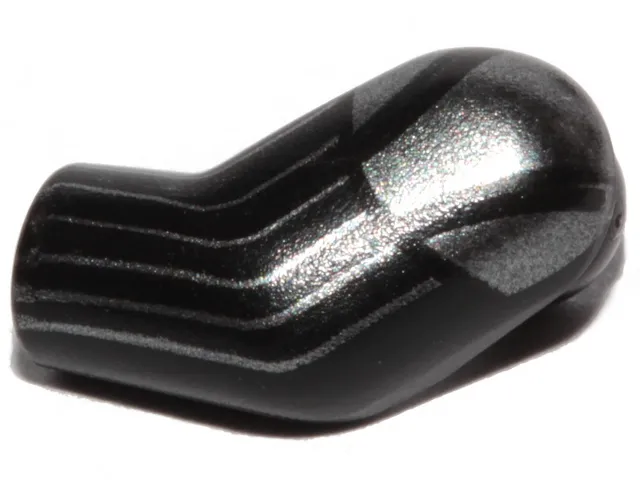 Arm, Left with Dark Silver Armor and Stripes Pattern