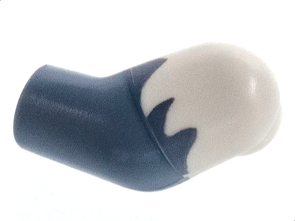 Arm, Left with White Short Sleeve Jagged Edge Pattern