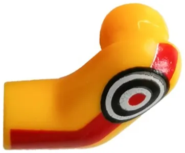Arm, Left with Red Stripe and Black and White Target Pattern