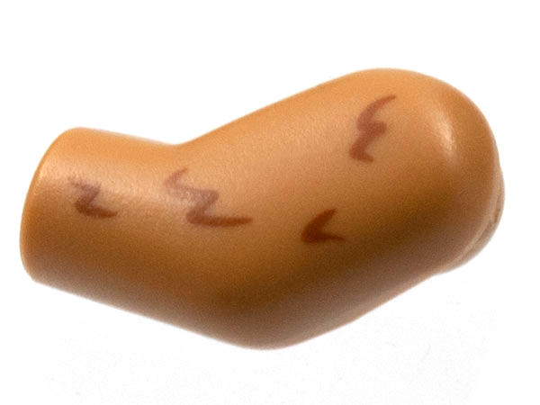 Arm, Left with Rounded Reddish Brown Fur Pattern