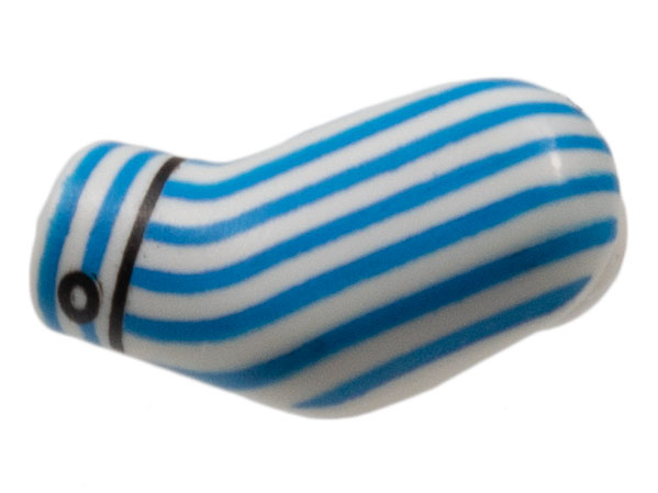 Arm, Left with Blue Pinstripes, Cuff Pattern