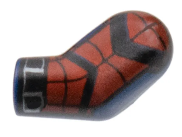 Arm, Left with Red Panels, Black Chevrons Pattern