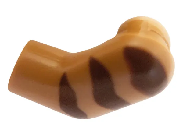 Arm, Left with Reddish Brown Stripes Pattern