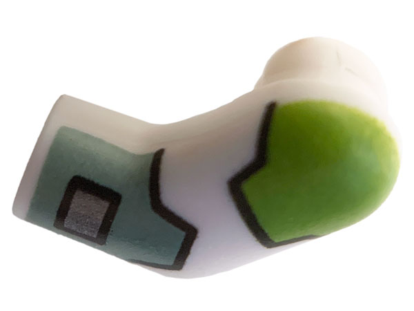 Arm, Left with Lime and Sand Green Armor Pattern