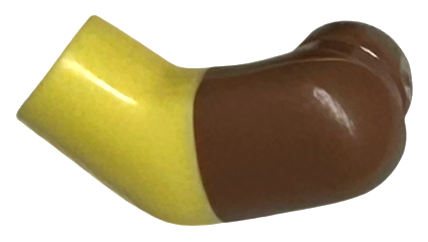 Arm, Left with Molded Medium Brown Short Sleeve  Pattern