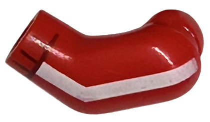 Arm, Left with White Stripe and Dark Red Cuff Pattern