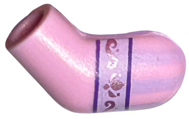 Arm, Left with Lavender Strap with Metallic Pink Filigree Pattern