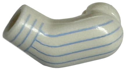 Arm, Left with Medium Blue Pinstripes, Cuff Pattern