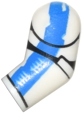 Arm, Left with Armor Panels, Worn Blue Stripe, and Tally Marks Pattern