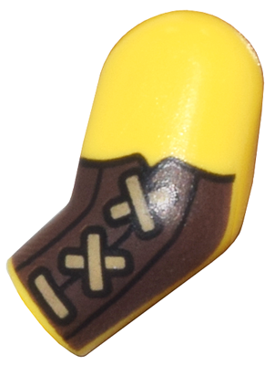 Arm, Left with Dark Brown Bracers and Dark Tan Straps Pattern