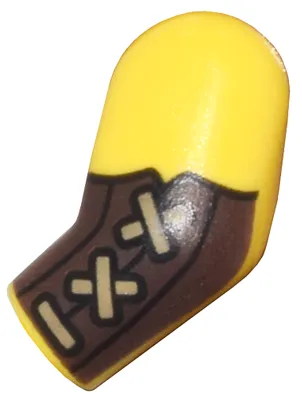Arm, Left with Dark Brown Bracers and Dark Tan Straps Pattern