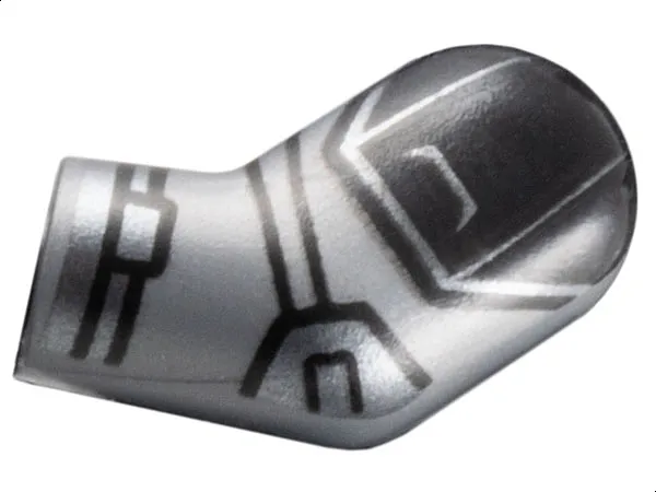 Arm, Left with Black Armor, Dark Silver Elbow Pad and Cuff Pattern