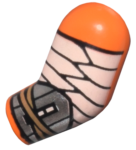 Arm, Left with White Wrappings and Silver Bracer Pattern