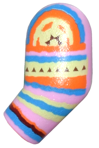 Arm, Left with Crochet Stripes Pattern