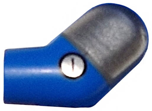 Arm, Left with Molded Flat Silver Short Sleeve and Printed Black and Silver Rivet Pattern