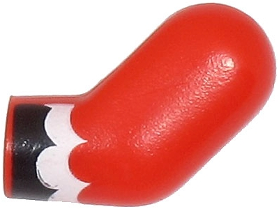 Arm, Left with Black and White Feathers Pattern