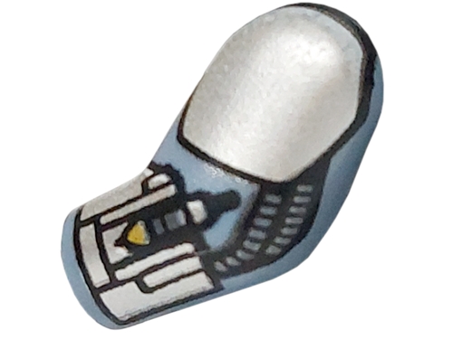 Arm, Left with Silver Shoulder, Armor Plates, Cuff and Hoses Pattern