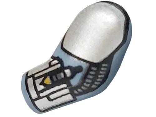 Arm, Left with Silver Shoulder, Armor Plates, Cuff and Hoses Pattern