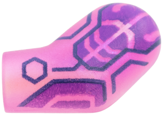 Arm, Left with Dark Purple and Dark Blue Circuitry Pattern