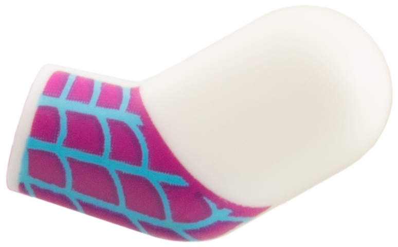 Arm, Left with Medium Azure Webbing on Magenta Background Pattern