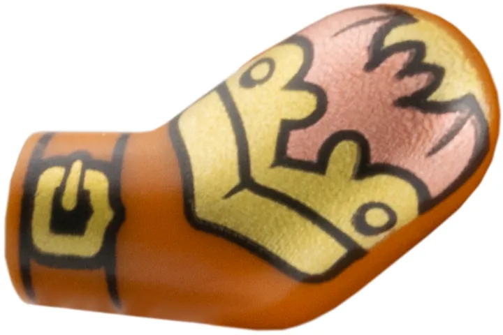 Arm, Left with Gold Buckle and Armor with Copper Bat Pattern