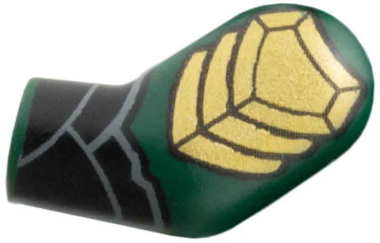 Arm, Left with Black Wrapping, Gold Armor Pattern