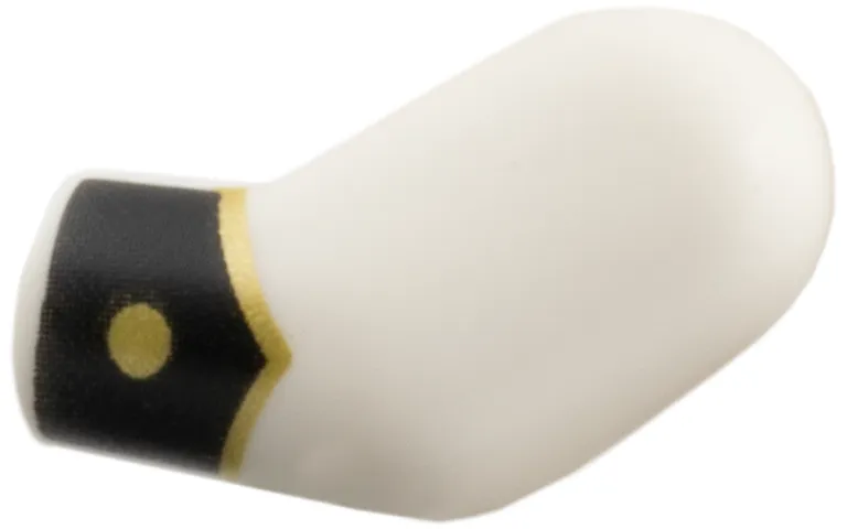 Arm, Left with Black Cuff, Gold Button and Chevron Pattern
