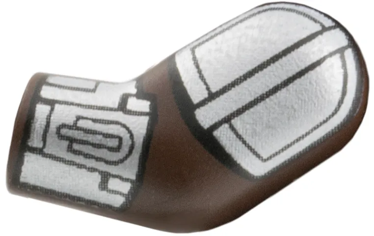 Arm, Left with SW Silver Beskar Armor Plates and Vambrace with Rocket Launcher Pattern