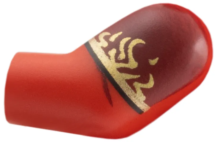 Arm, Left with Dark Red Shoulder, Gold Flames Pattern