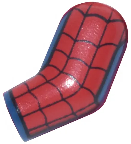 Arm, Left with Black and Red Webbing with Straight Sides Pattern