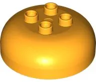 Duplo, Brick Round 4 x 4 Dome Top with 2 x 2 Studs