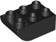 Duplo, Brick 2 x 3 Slope Curved Inverted