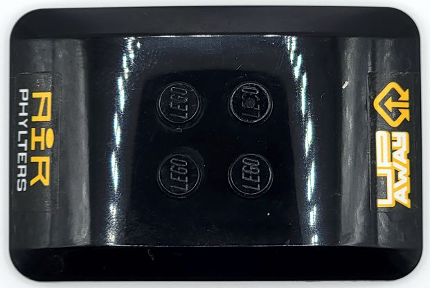 Wedge 6 x 4 x 2/3 Quad Curved with White and Yellow 'AiR PHYLTERS' and 'UP AWAY' Pattern (Stickers) - Set 42069