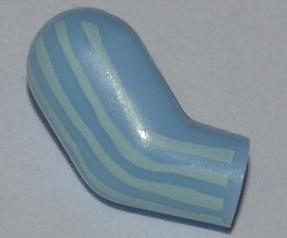 Arm, Right with Light Aqua Stripes Pattern