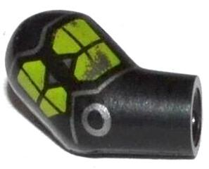 Arm, Right with Lime Markings and Silver Circle and Lines Pattern