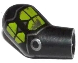 Arm, Right with Lime Markings and Silver Circle and Lines Pattern