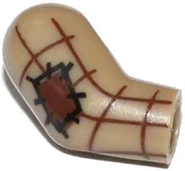 Arm, Right with Patch and Brown Plaid Shirt Pattern