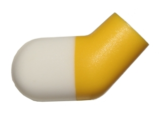 Arm, Right with Molded White Short Sleeve  Pattern