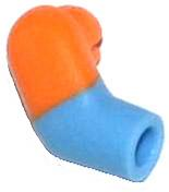 Arm, Right with Molded Orange Short Sleeve  Pattern