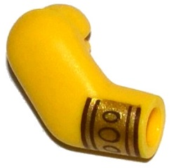 Arm, Right with Gold Wristband with 3 Circles Pattern