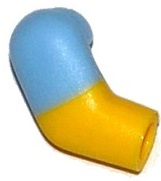 Arm, Right with Molded Bright Light Blue Short Sleeve  Pattern