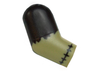 Arm, Right with Black Short Sleeve and Stitches Pattern