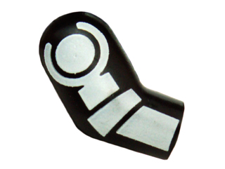 Arm, Right with White Minifigure Skeleton Pattern