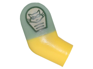 Arm, Right with Sand Green Short Sleeve and Uniform Raccoon Face Patch Pattern