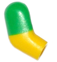 Arm, Right with Molded Bright Green Short Sleeve  Pattern