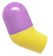 Arm, Right with Molded Medium Lavender Short Sleeve  Pattern