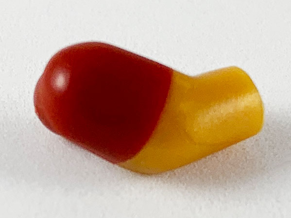 Arm, Right with Molded Dark Red Short Sleeve  Pattern