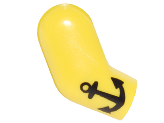 Arm, Right with Black Anchor Tattoo Pattern