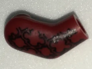 Arm, Right with Black Brocade Pattern