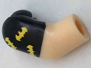 Arm, Right with Black Short Sleeve and 3 Yellow Bats Pattern